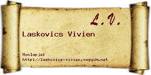Laskovics Vivien névjegykártya